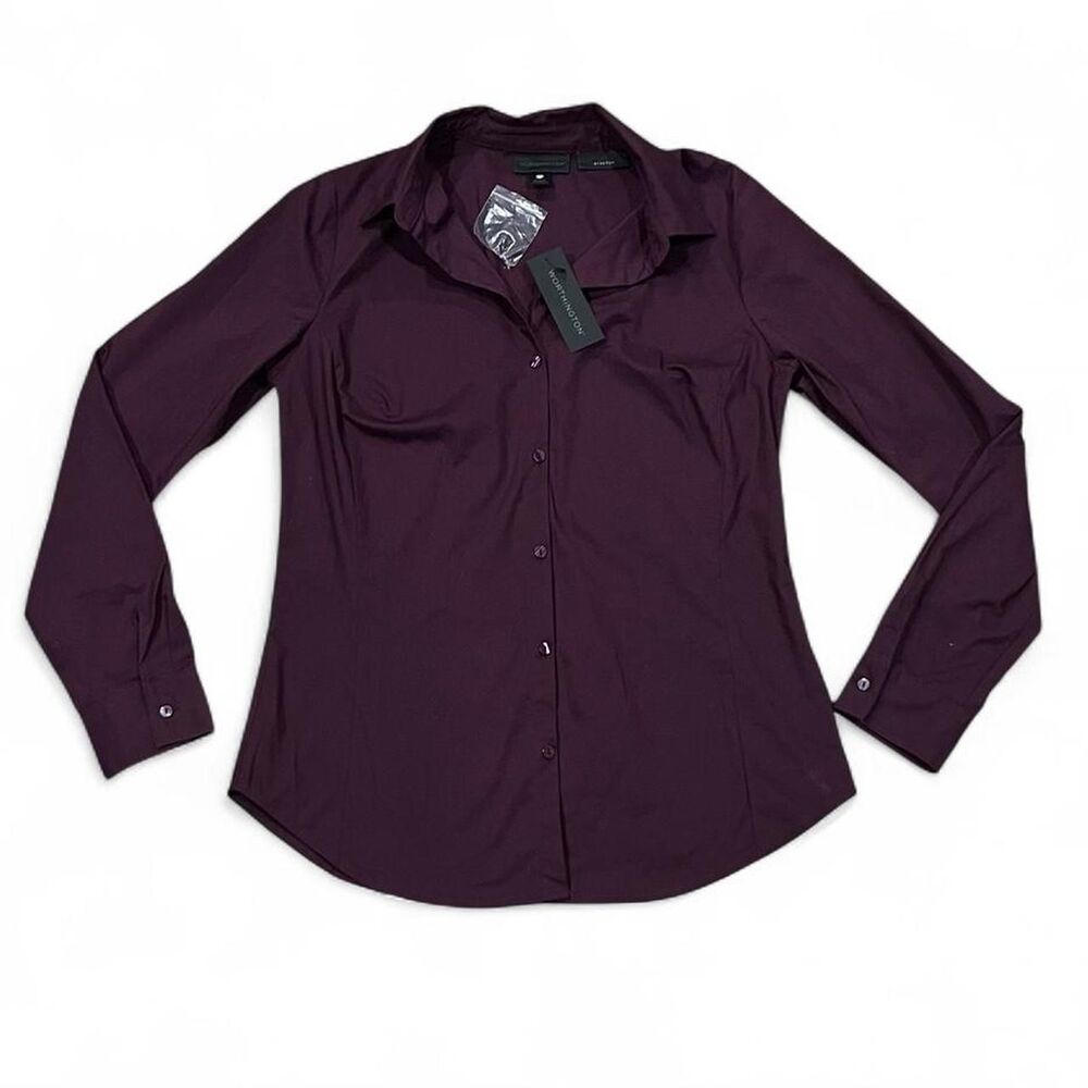 Worthington Women's Purple and Burgundy Blouse